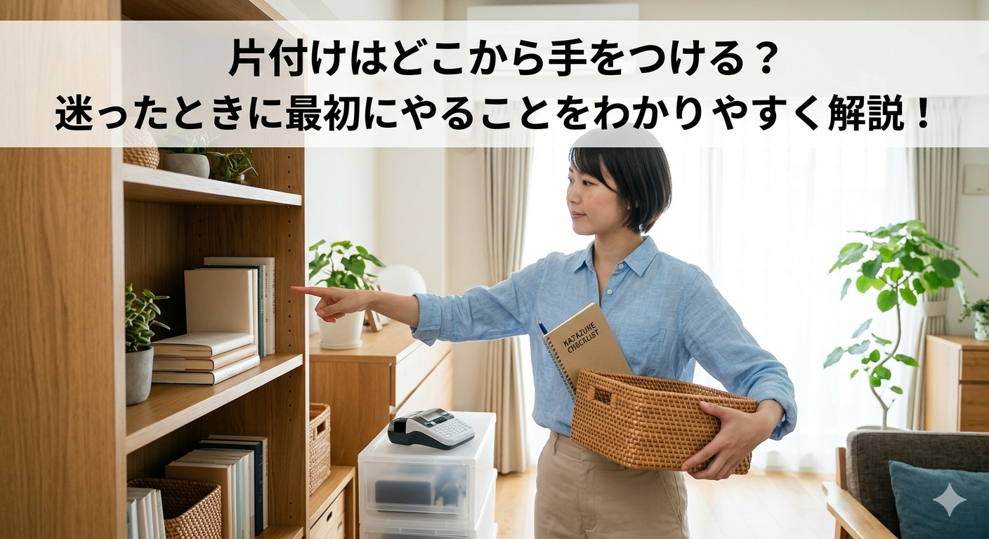 片付けはどこから手をつける？迷ったときに最初にやることをわかりやすく解説！